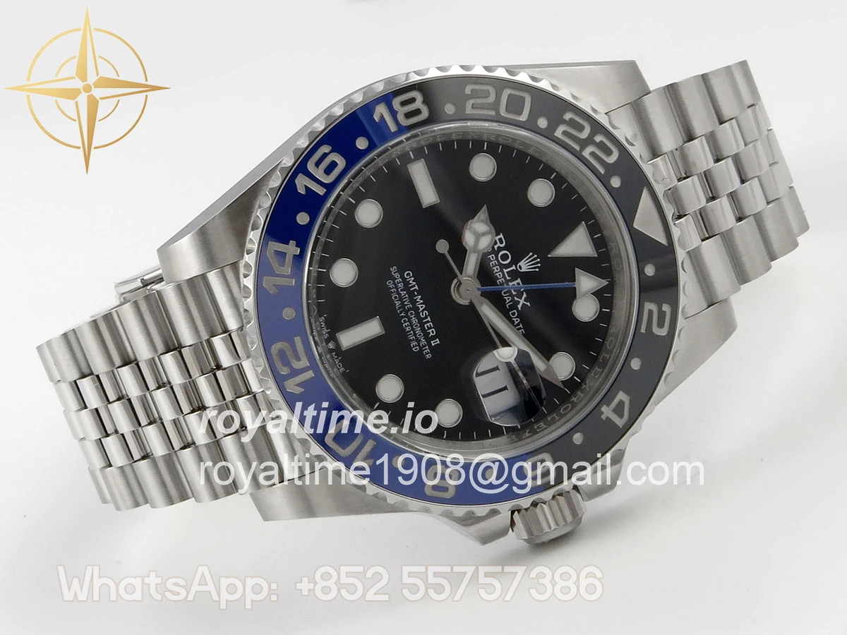 Rolex GMT-Master II 126710 BLNR ERF Black Stick Dial on Jubilee Bracelet JH3235 (Free Sprung) - Image 7