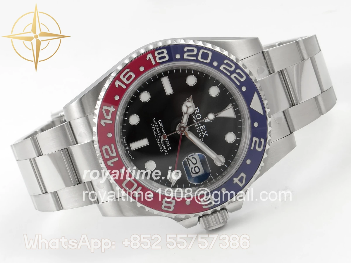 Rolex GMT-Master II 126710 BLRO 904L Steel SCF Black Dial on Oyster Bracelet SH3285 CHS - Image 7