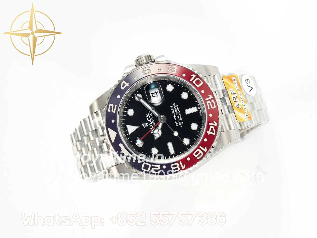 Rolex GMT-Master II 126710 Blue/Red Ceramic ARF on Jubilee Bracelet DD3285 CHS V3 - Image 7