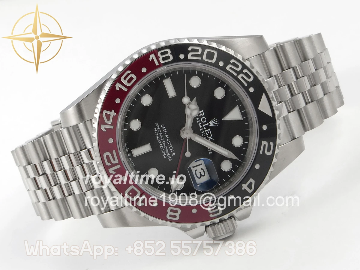 Rolex GMT-Master II 126710 Coke 904L Steel SCF Black Dial on Jubilee Bracelet SH3285 CHS - Image 7