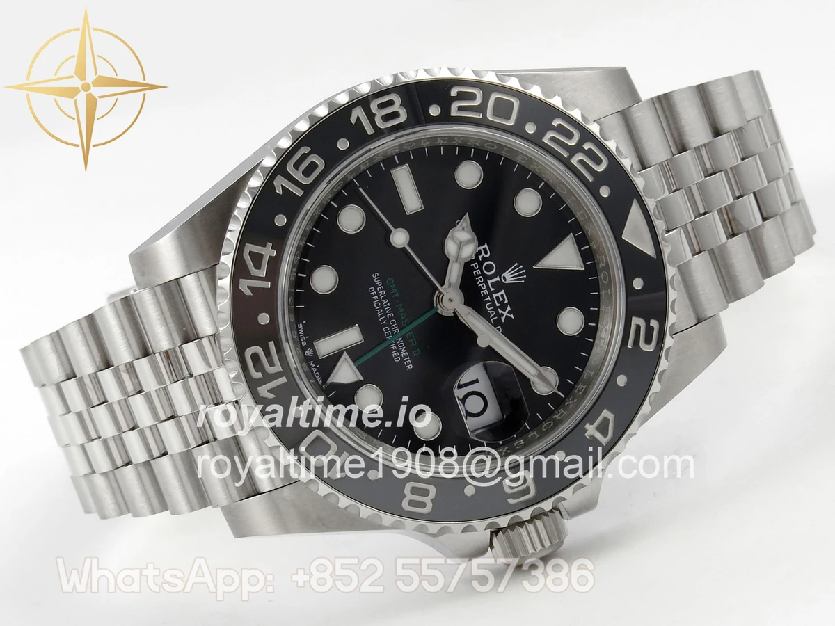Rolex GMT-Master II 126710 GRNR 904L Steel RF on Jubilee Bracelet JH3285 - Image 7