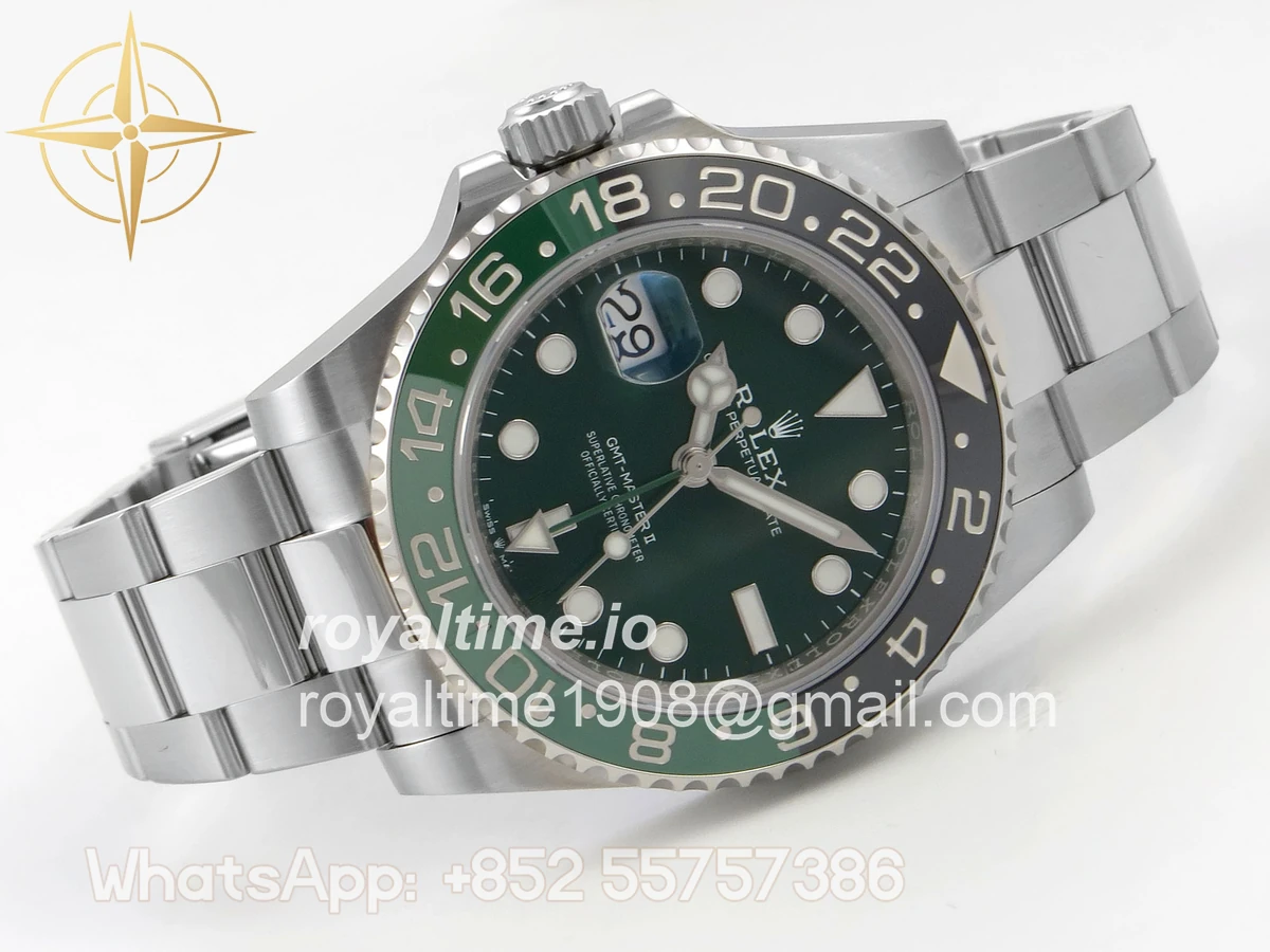 Rolex GMT-Master II 126729 VTNR 904L Steel SCF Green Dial on Oyster Bracelet SH3285 CHS - Image 7