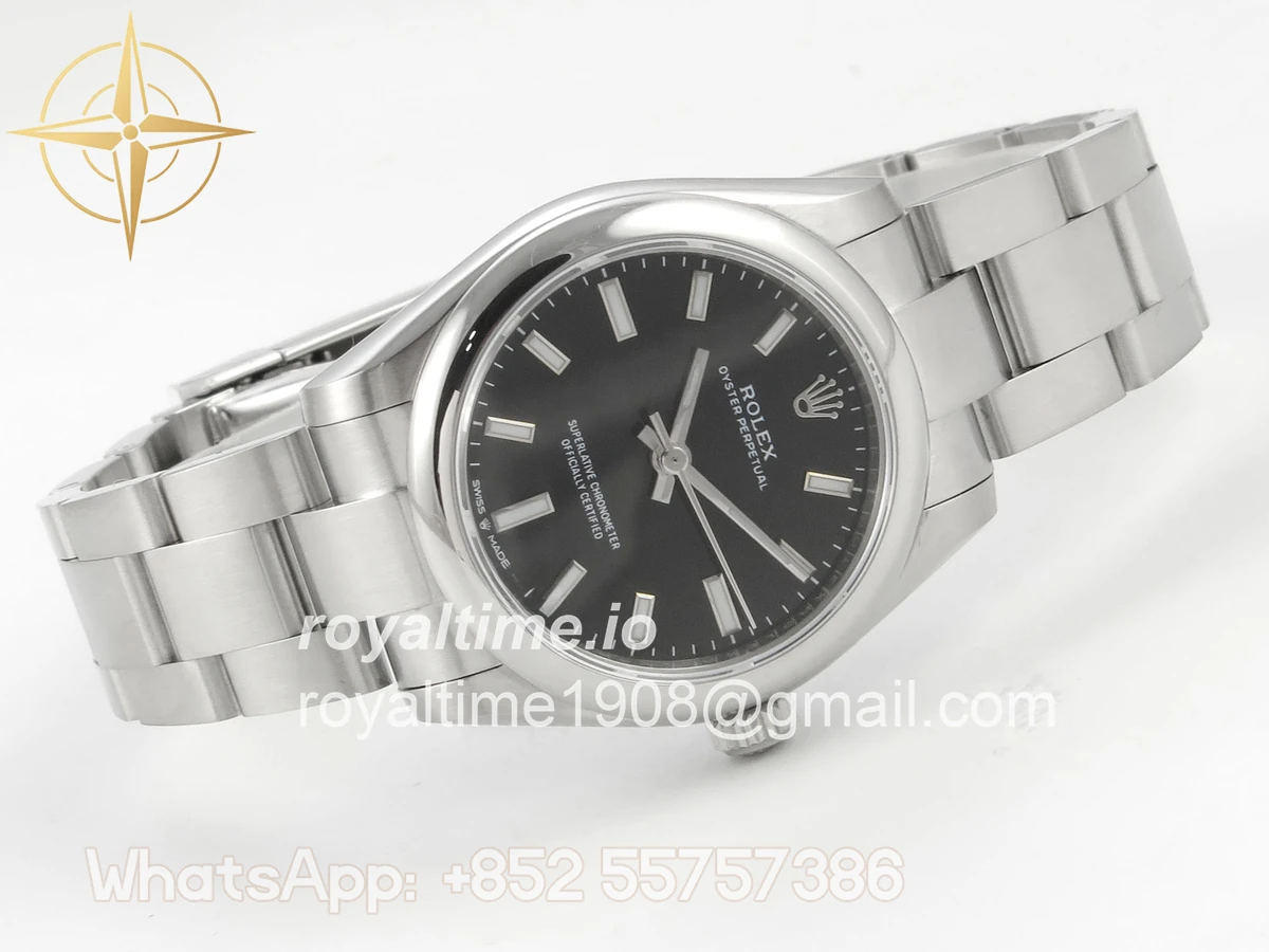 Rolex Oyster Perpetual 31mm 277200 DIWF Black Dial on SS Bracelet A2232 - Image 7