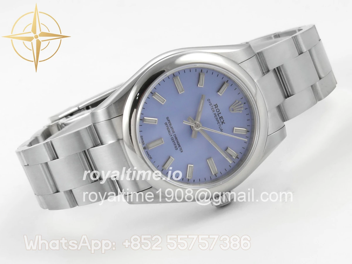 Rolex Oyster Perpetual 31mm 277200 DIWF Lavender Dial on SS Bracelet A2232 - Image 7