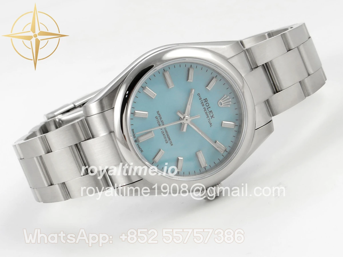 Rolex Oyster Perpetual 31mm 277200 DIWF Turquoise Dial on SS Bracelet A2232 - Image 7