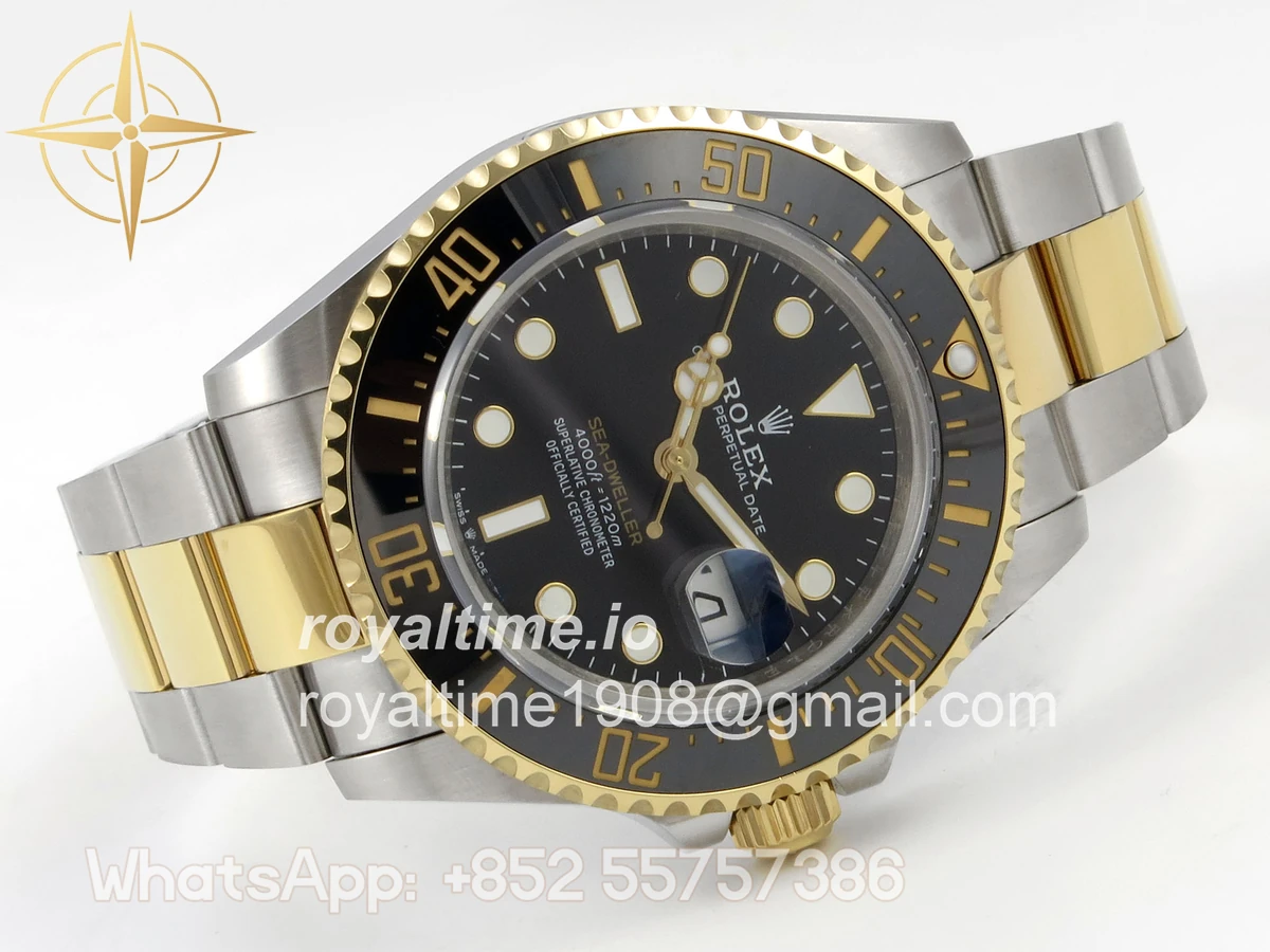 Rolex Sea-Dweller 126603 QF Black Dial on SS/YG Bracelet QF3235 - Image 7