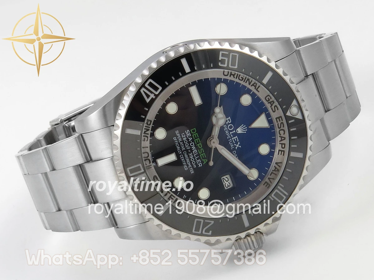 Rolex Sea-Dweller DEEPSEA 126660 “D-BLUE” QF 904L SS Case and Bracelet QF3235 - Image 7
