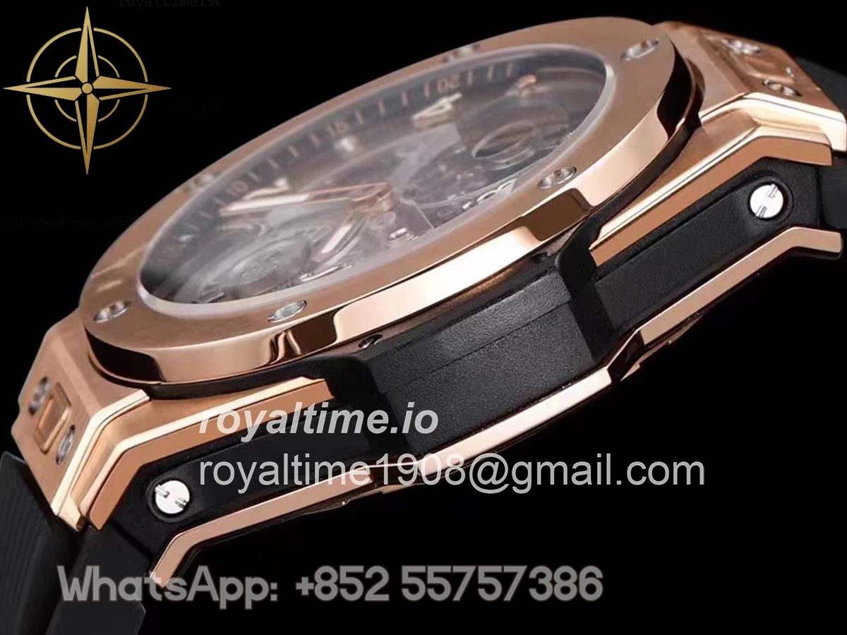 Hublot Classic Fusion Tourbillon 45mm Skeleton Dial in Rose Gold - Image 7