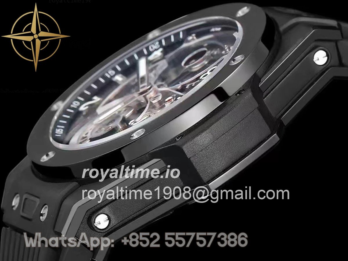 Hublot Classic Fusion Tourbillon 45mm with Ceramic Bezel Skeleton Dial in Ceramic - Image 7