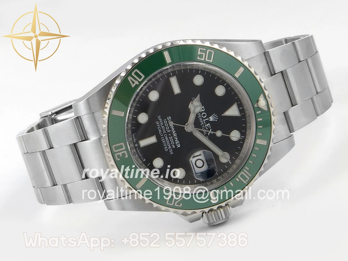 Rolex Submariner 41mm 126610 LV Kermit SCF 904L SS Case and Bracelet DD3235 - Image 7