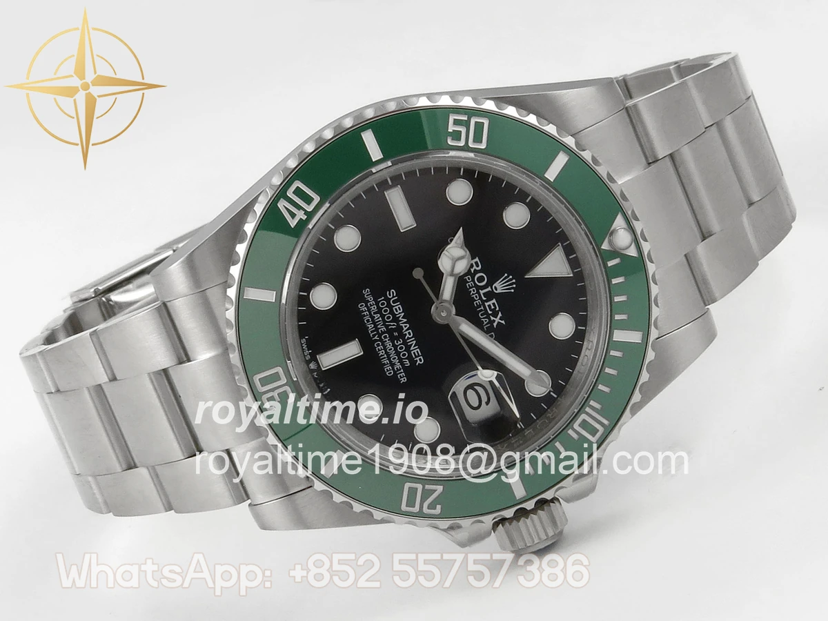 Rolex Submariner 41mm 126610 LV QF Green Ceramic Black Dial on SS Bracelet QF3235 - Image 7