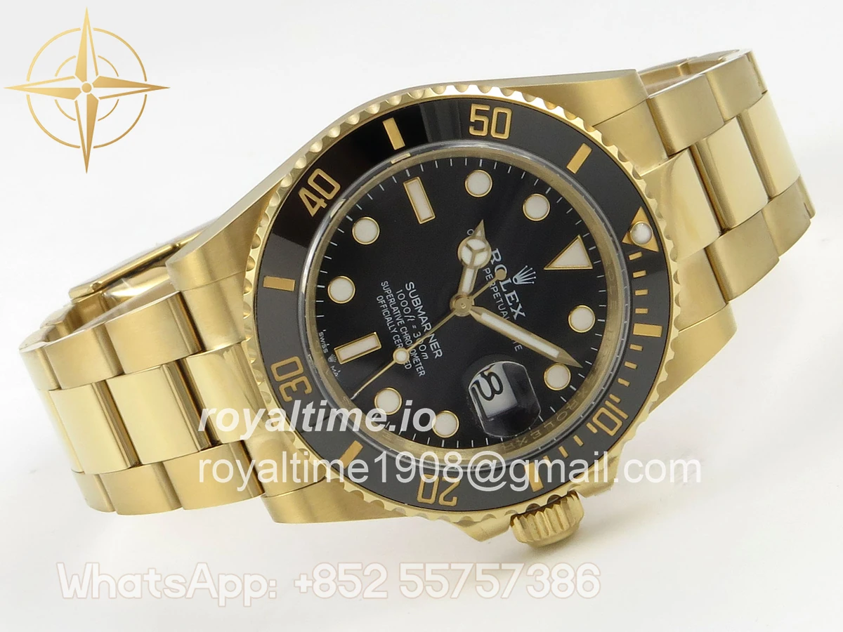 Rolex Submariner 41mm 126618 LN QF Black Dial on YG Bracelet QF3235 - Image 7