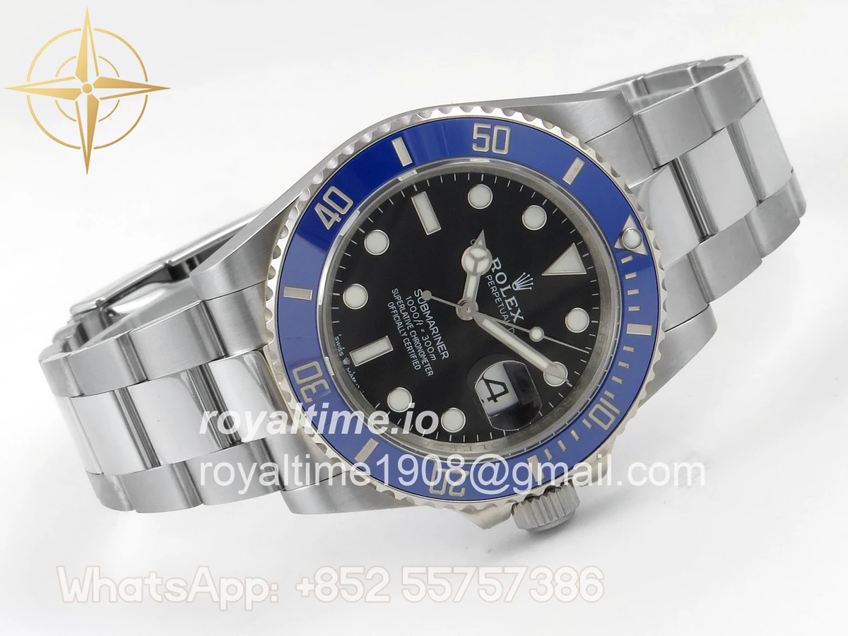 Rolex Submariner 41mm 126619 LB QF Blue Ceramic Black Dial on SS Bracelet QF3235 - Image 7