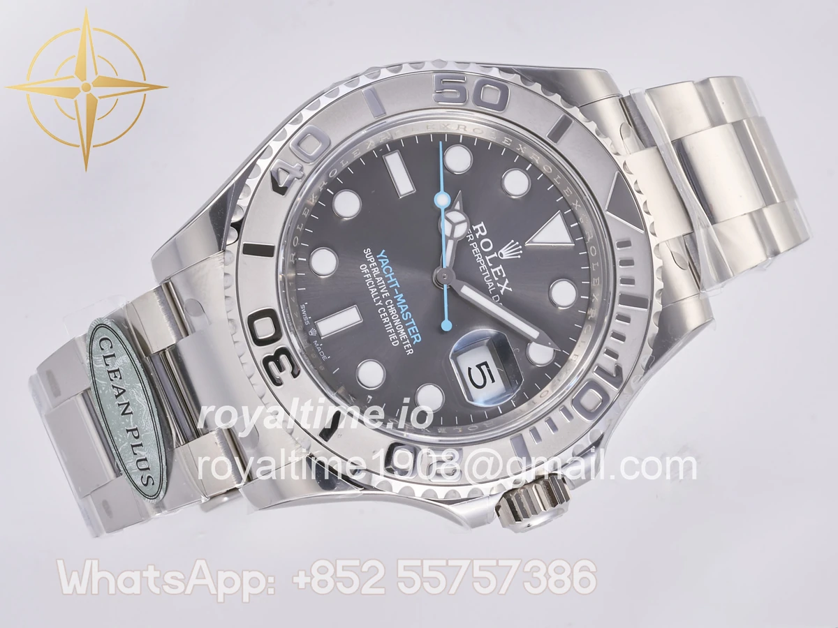 Rolex Yacht-Master 126622 904L Steel Clean Plus Gary Dial on SS Bracelet JH3235 - Image 7