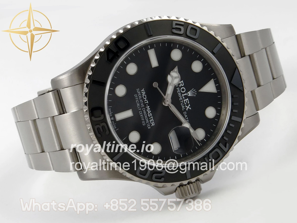 Rolex Yacht-Master 226627 Titanium QF Black Dial on Titanium Bracelet JH3235 V18 (Free Sprung) - Image 7