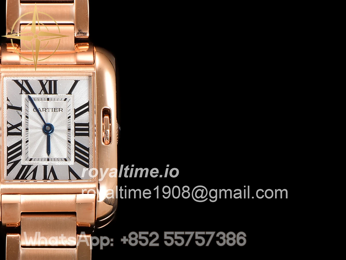 Cartier Tank Anglaise 30.2mm White Dial in Rose Gold - Image 7