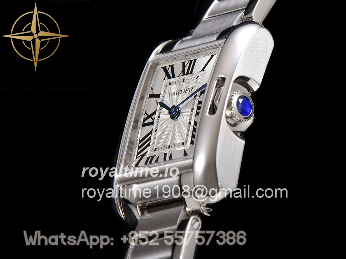 Cartier Tank Anglaise 30.2mm White Dial in Steel - Image 7