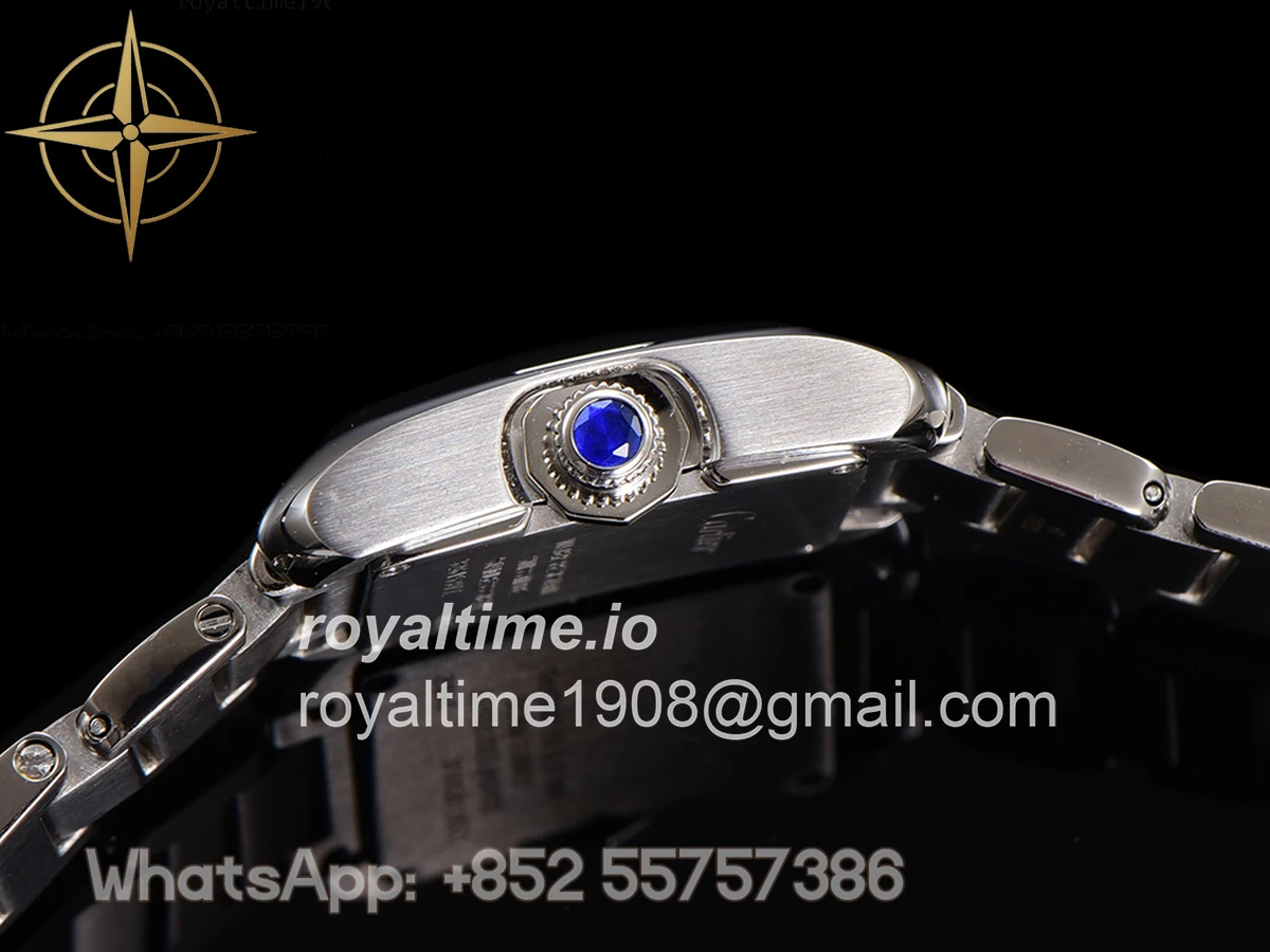 Cartier Tank Anglaise 30.2mm White Dial with Diamond Marker in Steel - Image 7