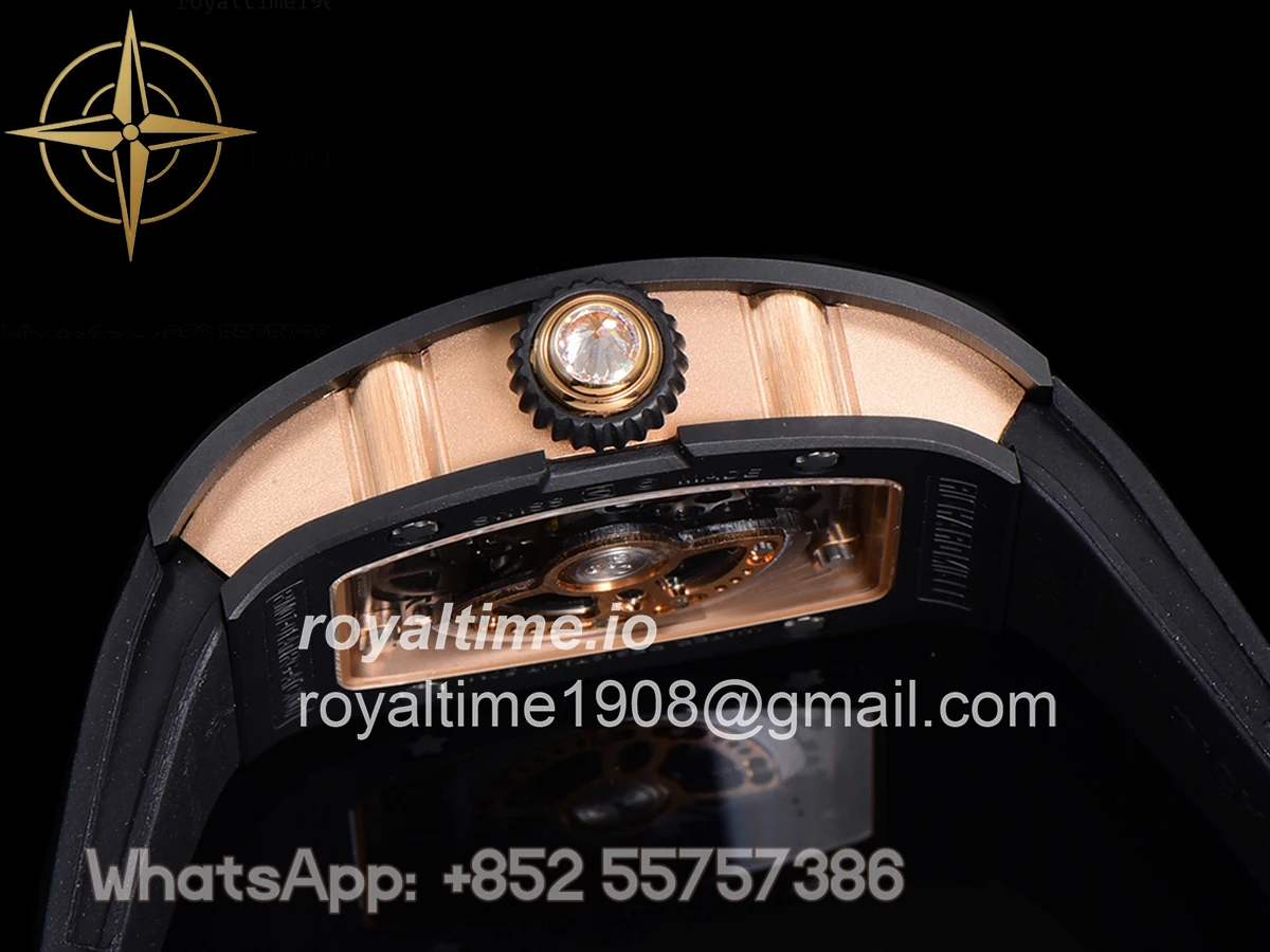 Richard Mille RM 007 Automatic Ladies Black Ceramic Red Lips Diamond - Image 7