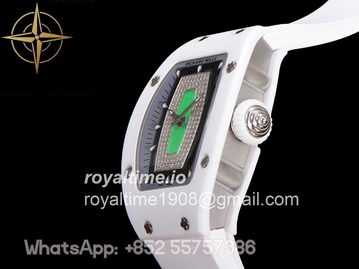 Richard Mille RM 007 Automatic Ladies White Ceramic Green - Image 7