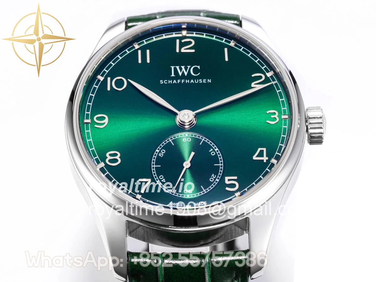 IWC Portugieser Automatic 40 IW358310 Green Dial in Steel - Image 7