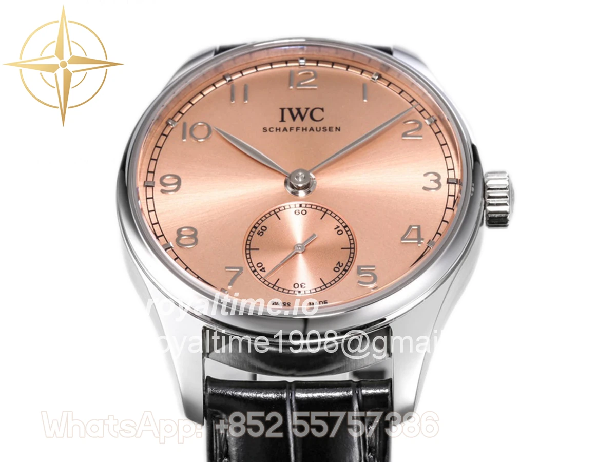 IWC Portugieser Automatic 40 IW358313 Pink Dial in Steel - Image 7
