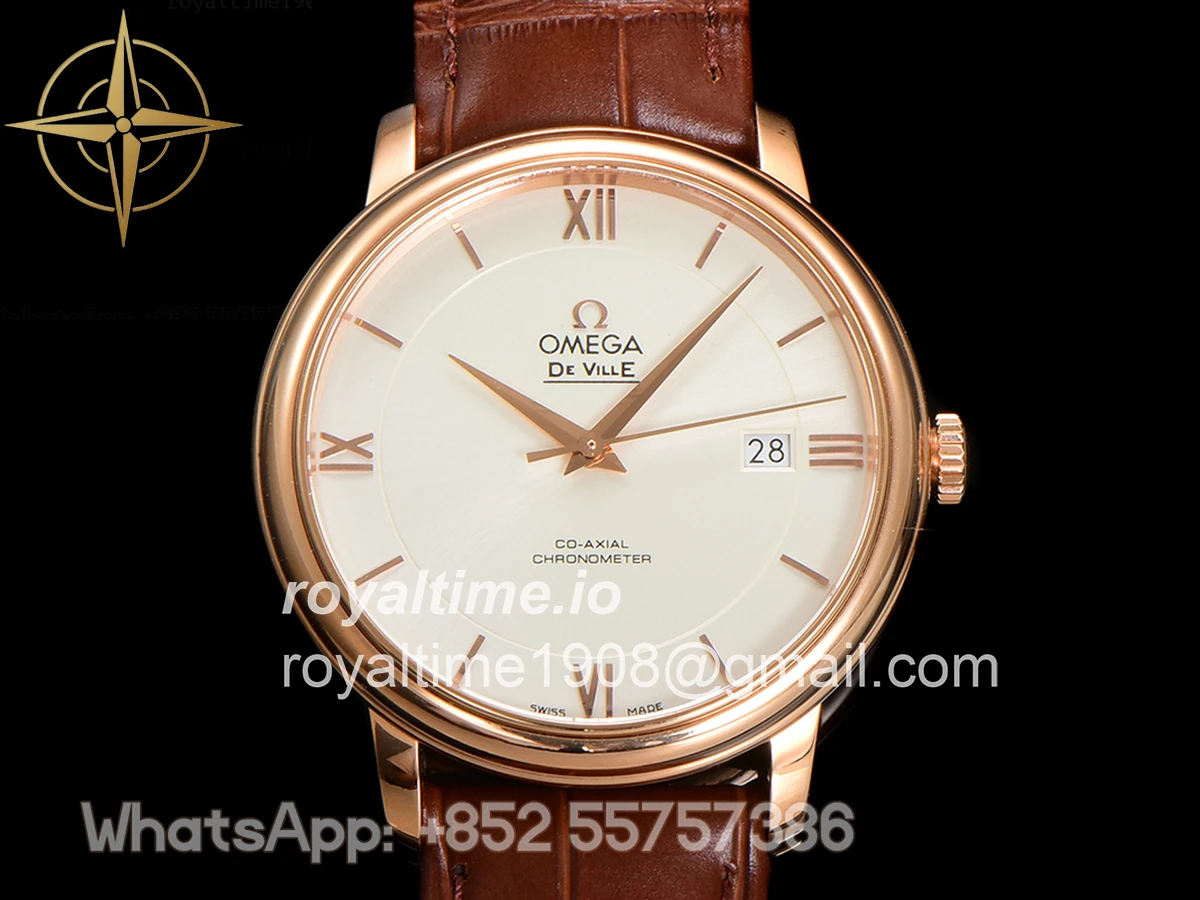 Omega De Ville Prestige Co‑Axial Master Chronometer 40mm White Dial in Rose Gold - Image 7