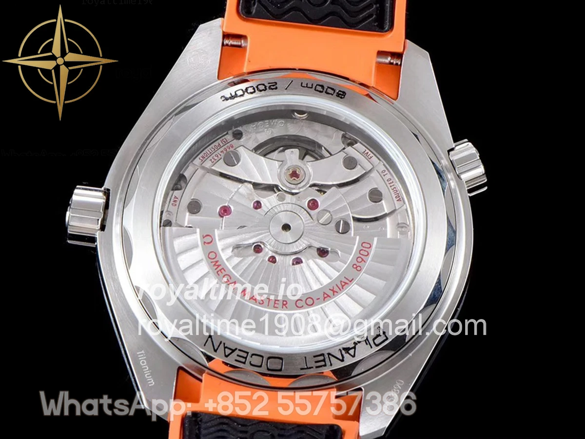 Omega Seamaster Planet Ocean 600M 43.5mm Titanium on Rubber Strap - Image 7
