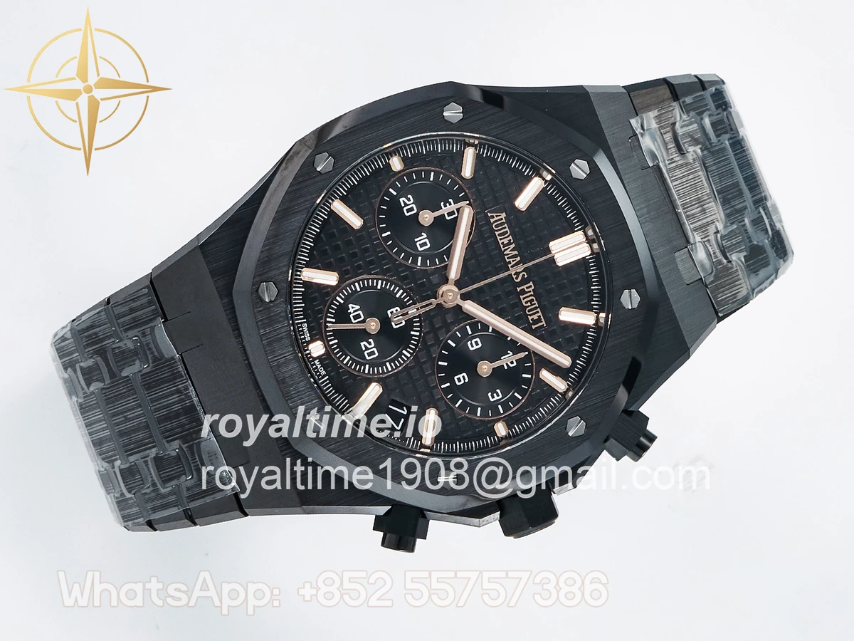 Audemars Piguet Royal Oak Chrono 26240 Black Ceramic APSF on Ceramic Bracelet SA4401 - Image 7