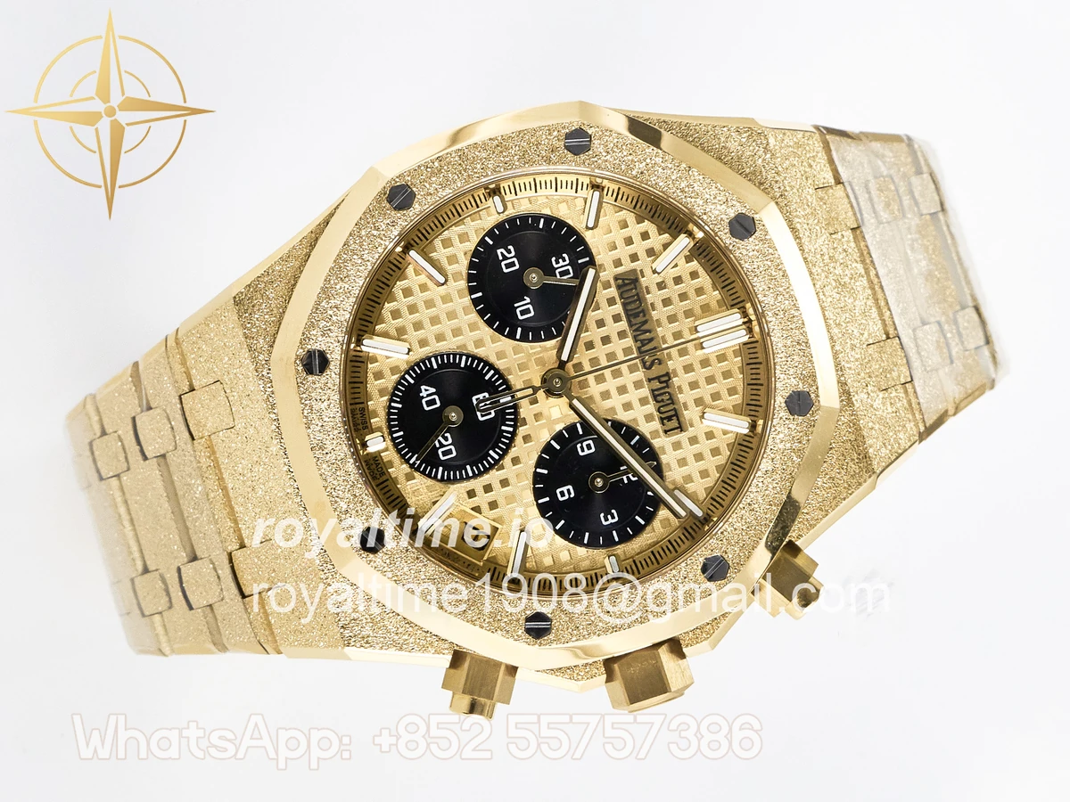 Audemars Piguet Royal Oak Chrono 26240 Frosted YG APSF YG Dial on Bracelet SA4401 - Image 7