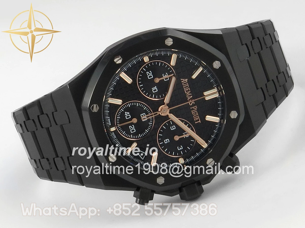 Audemars Piguet Royal Oak Chrono 26240 PVD DDSF Black Dial on PVD Bracelet DD4401 - Image 7