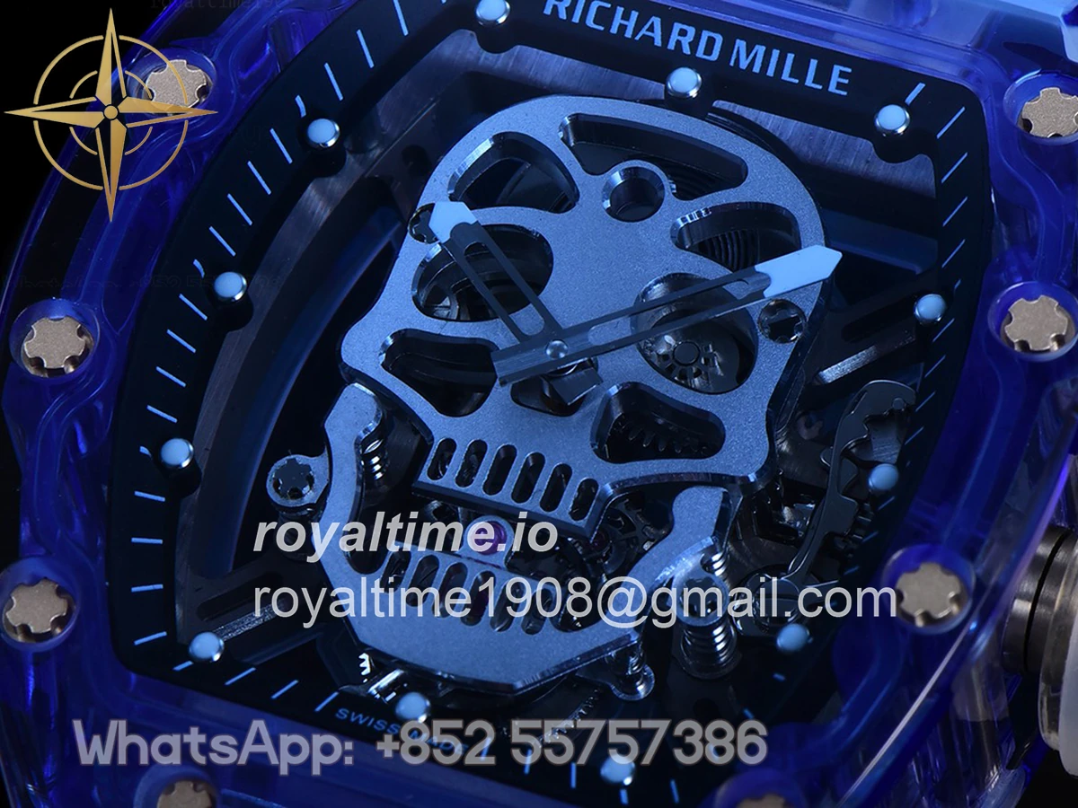 Richard Mille RM 027-01 Tourbillon Blue Sapphire Skull - Image 7