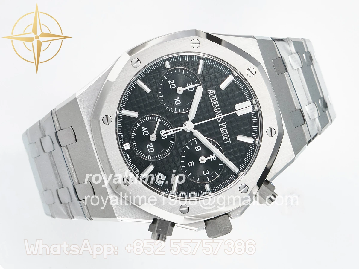 Audemars Piguet Royal Oak Chrono 26240 SS APSF Black Dial on SS Bracelet SA4401 - Image 7