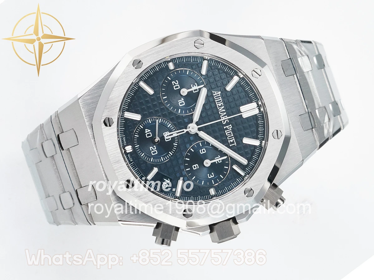 Audemars Piguet Royal Oak Chrono 26240 SS APSF Blue Dial on SS Bracelet SA4401 - Image 7