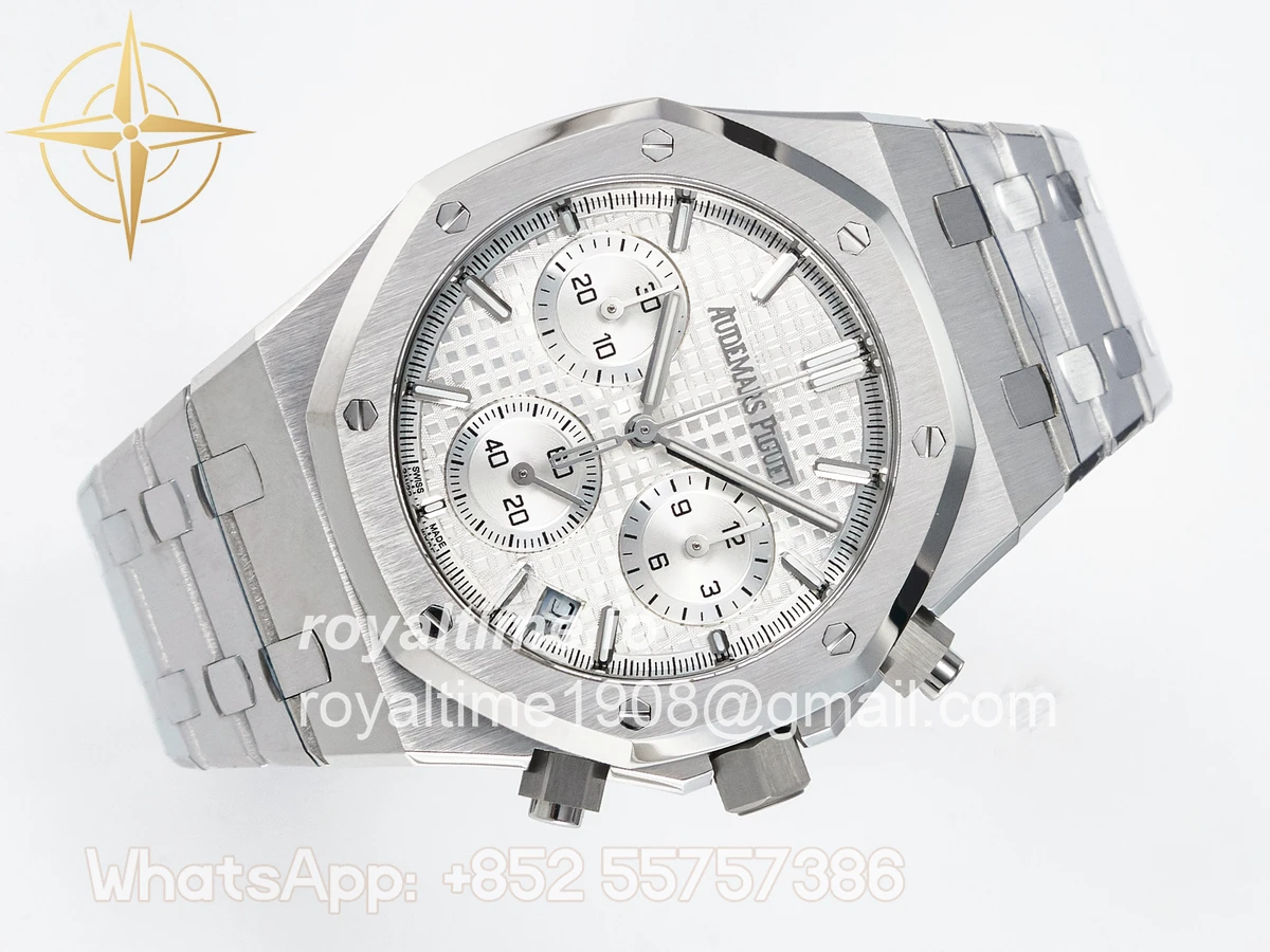 Audemars Piguet Royal Oak Chrono 26240 SS APSF Silver Dial on SS Bracelet SA4401 - Image 7