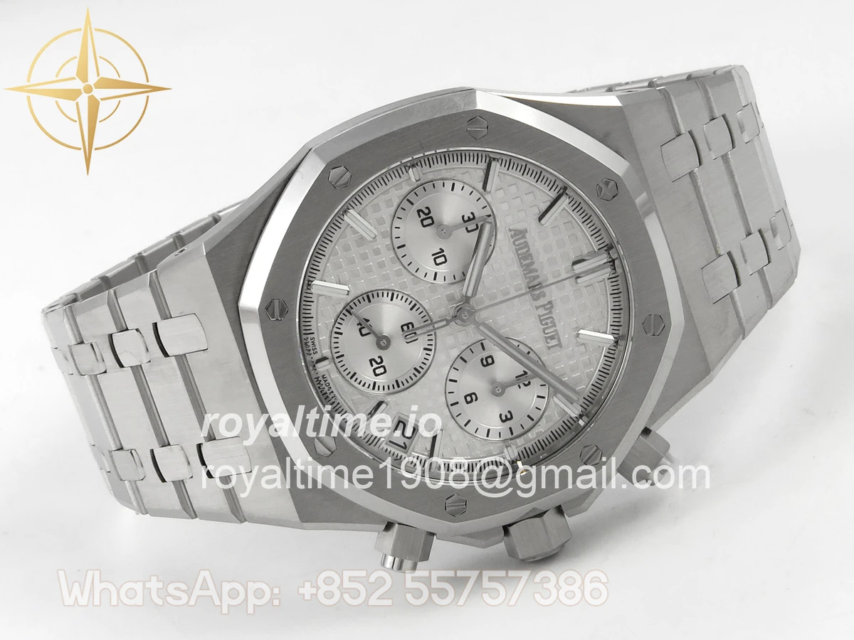 Audemars Piguet Royal Oak Chrono 26240 SS TOPF Sliver Dial on SS Bracelet SA4401 - Image 7