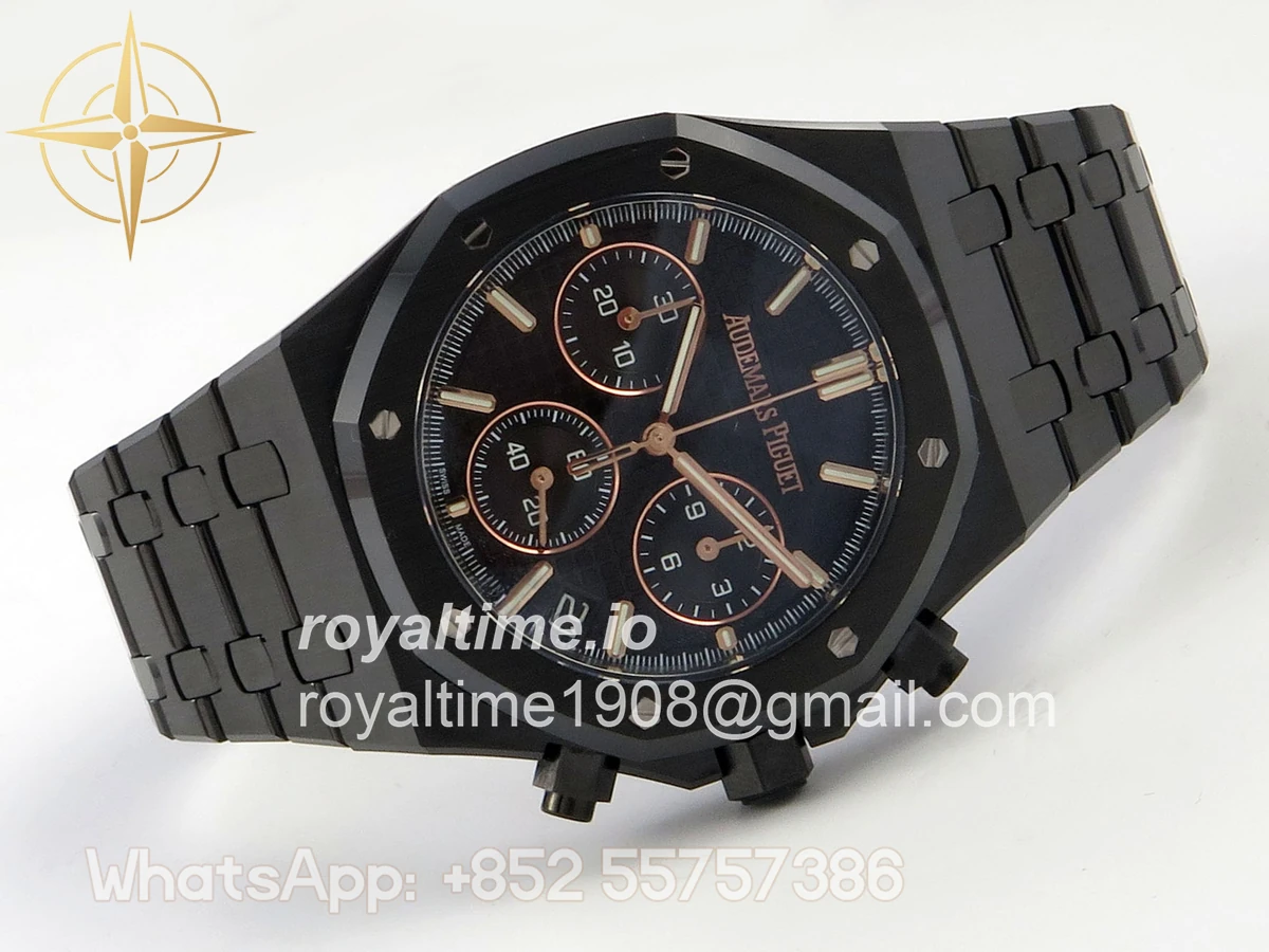 Audemars Piguet Royal Oak Chrono 26240ce Black Ceramic DDF Black Dial on Bracelet DD4401 - Image 7