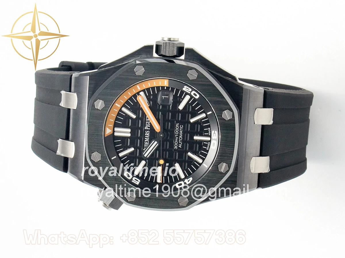 Audemars Piguet Royal Oak Offshore Diver 15707 Black Ceramic ZF SA3120 - Image 7