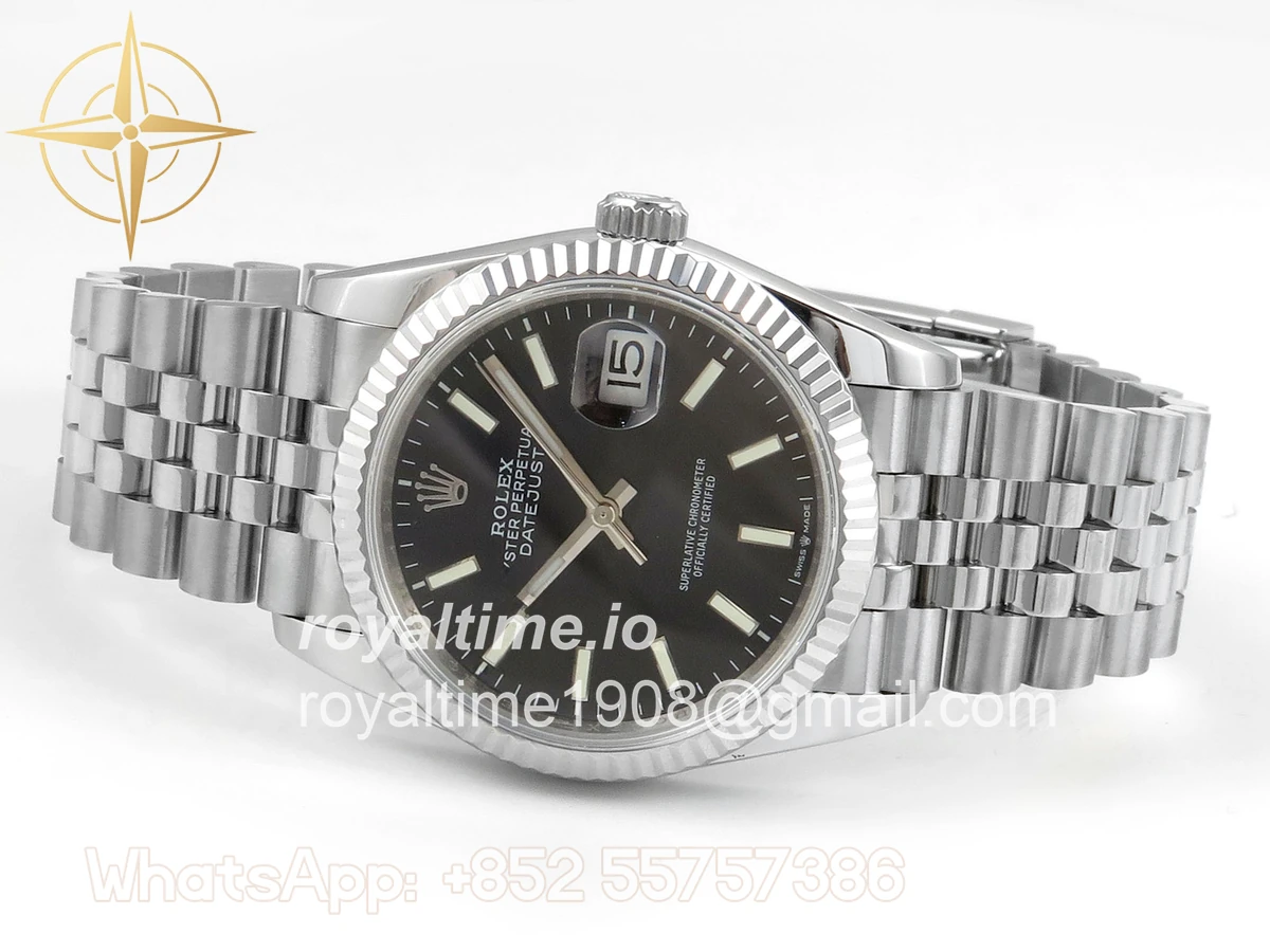 Rolex DateJust 36 126234 QF Black Stick Dial on Jubilee Bracelet QF3235 - Image 8