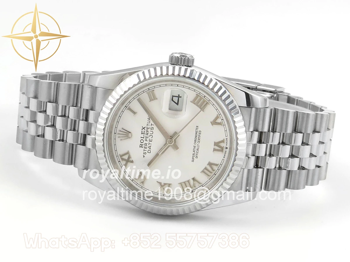 Rolex DateJust 36 126234 QF White Roman Dial on Jubilee Bracelet QF3235 - Image 8