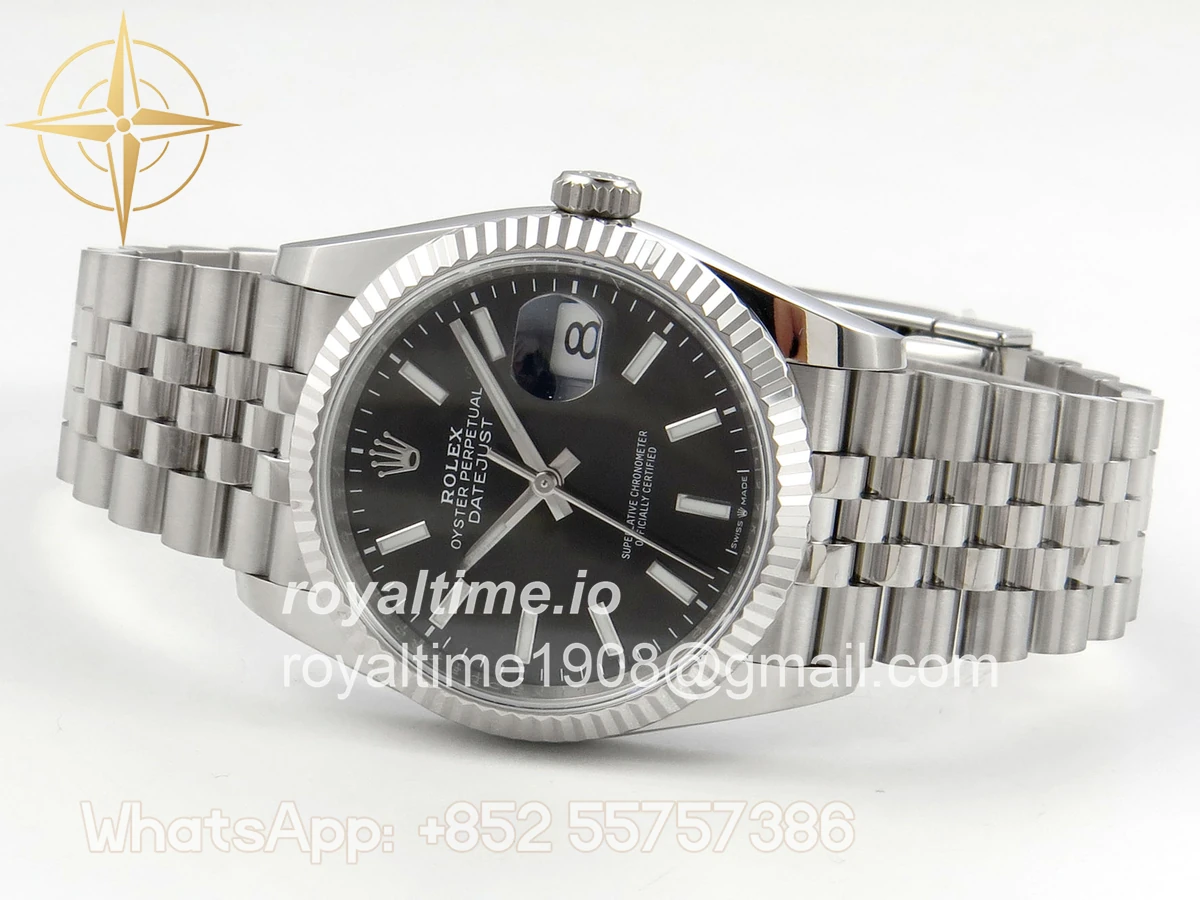 Rolex DateJust 36 SS 126234 ARF Black Stick Dial on Jubilee Bracelet DD3235 - Image 8