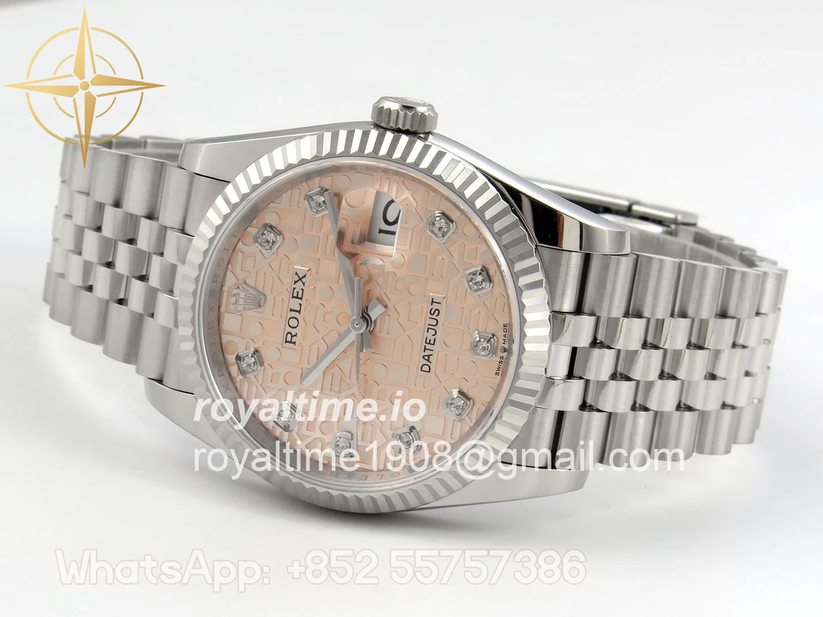 Rolex DateJust 36 SS 126234 ARF RG Computer Diamonds Dial on Jubilee Bracelet DD3235 - Image 8