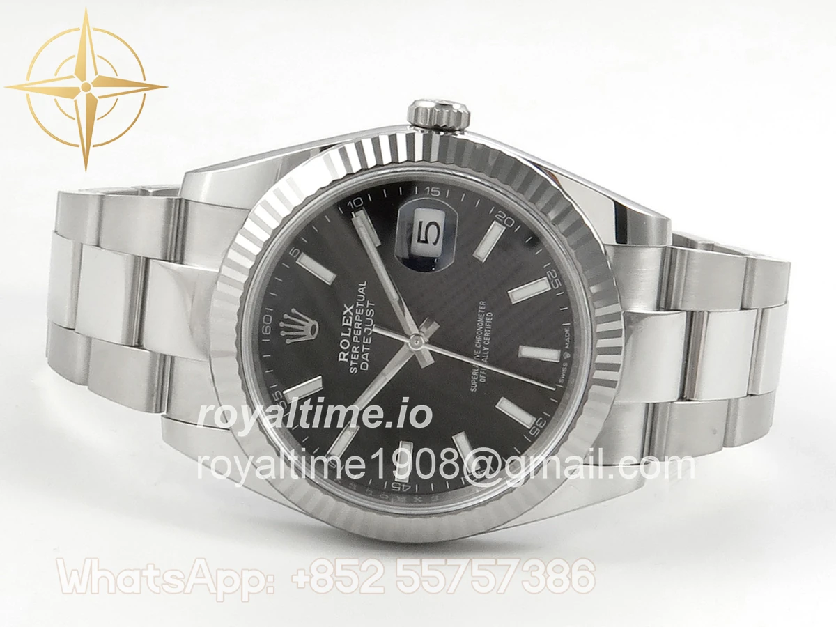 Rolex DateJust 41 126334 904L SS SCF Black Dial on Oyster Bracelet VR3235 - Image 8