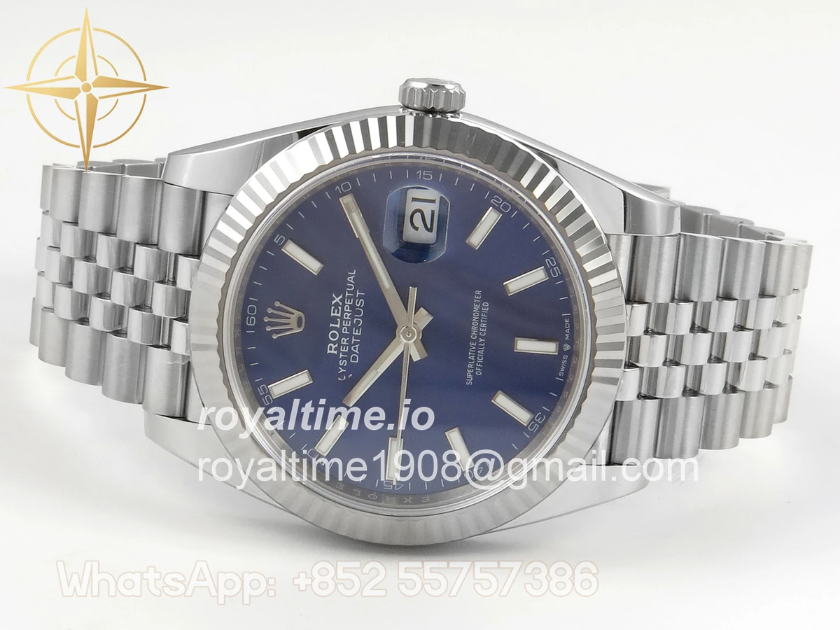 Rolex DateJust 41 126334 904L SS SCF Blue Dial on Jubilee Bracelet VR3235 - Image 8