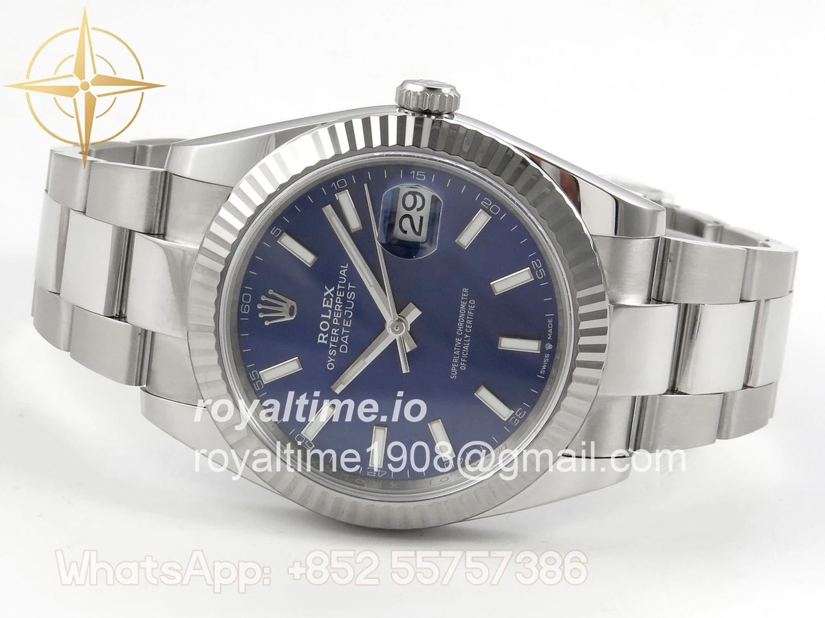 Rolex DateJust 41 126334 904L SS SCF Blue Dial on Oyster Bracelet VR3235 - Image 8