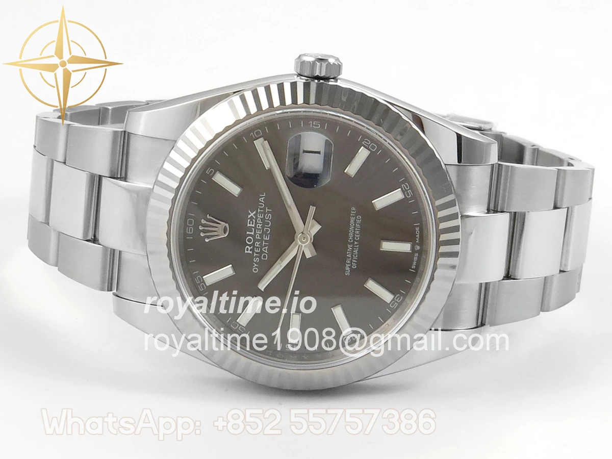 Rolex DateJust 41 126334 904L SS SCF Gray Dial on Oyster Bracelet VR3235 - Image 8