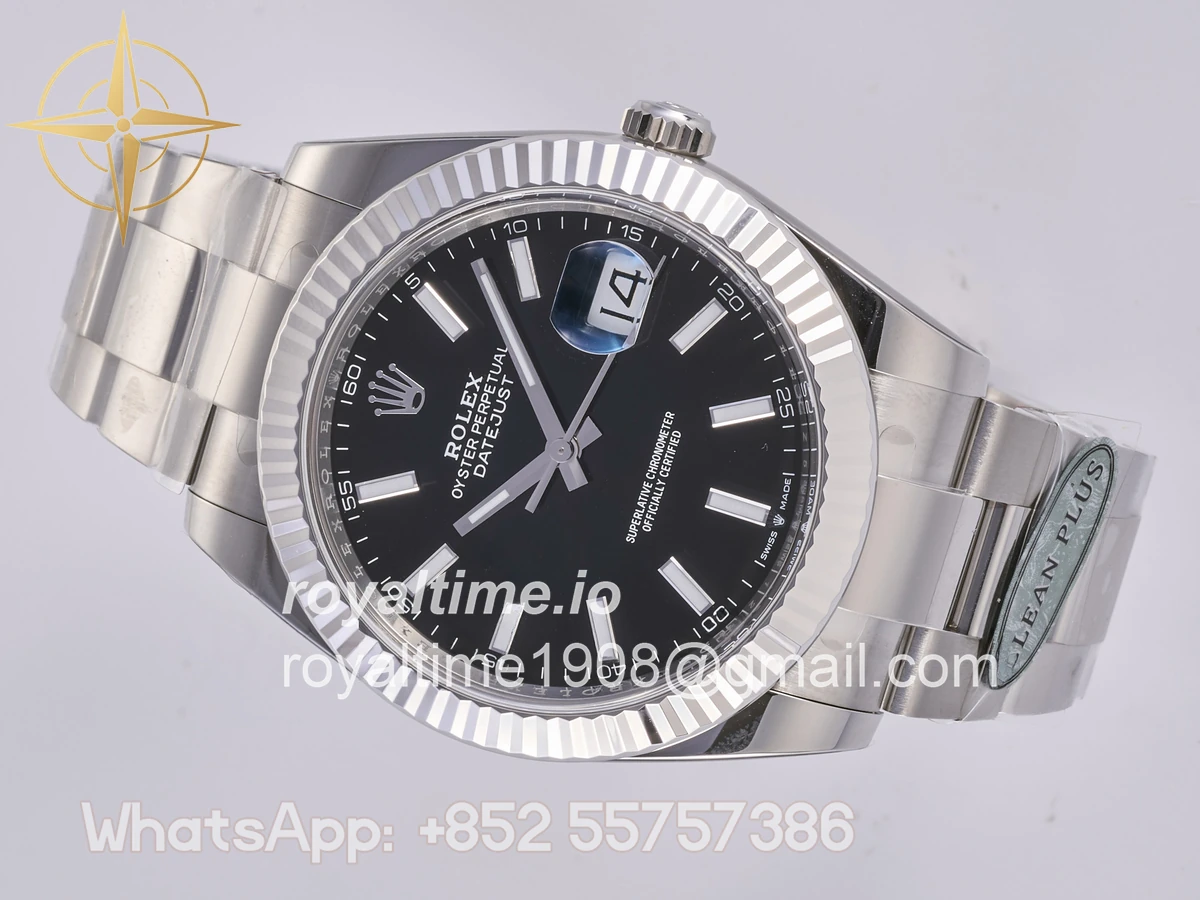 Rolex DateJust 41 126334 Clean Plus 904L Steel Black Dial on Jubilee Bracelet JH3235 (Free Sprung) - Image 8