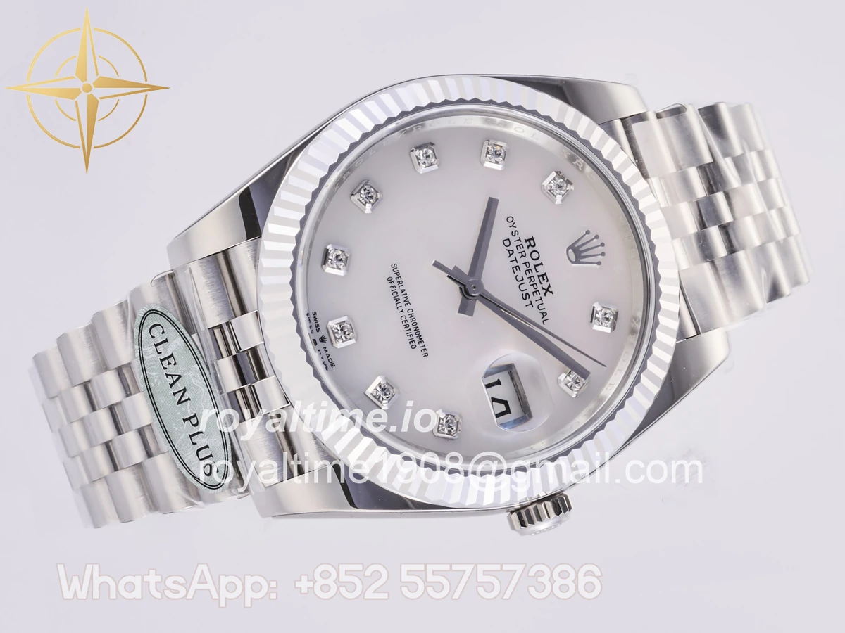 Rolex DateJust 41 126334 Clean Plus 904L Steel White MOP Diamonds Dial on Jubilee Bracelet DD3235 - Image 8