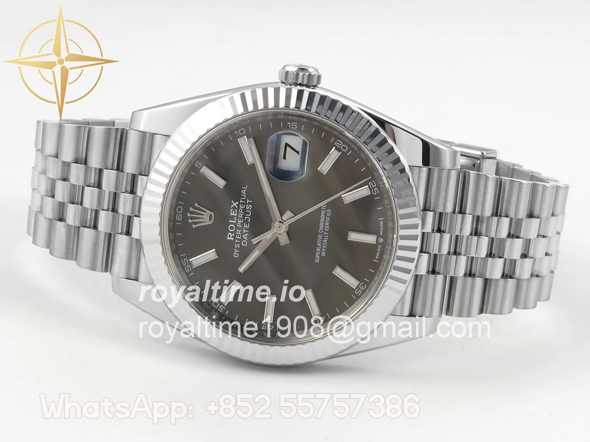 Rolex DateJust 41 126334 Clean Plus Gray Stick Dial on Jubilee Bracelet JH3235 (Free Sprung) Weighted 133g - Image 8