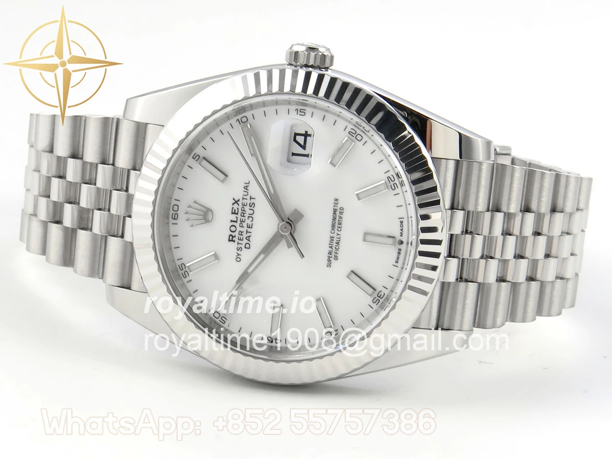 Rolex DateJust 41 126334 Clean Plus White Stick Dial on Jubilee Bracelet JH3235 (Free Sprung) Weighted 133g - Image 8